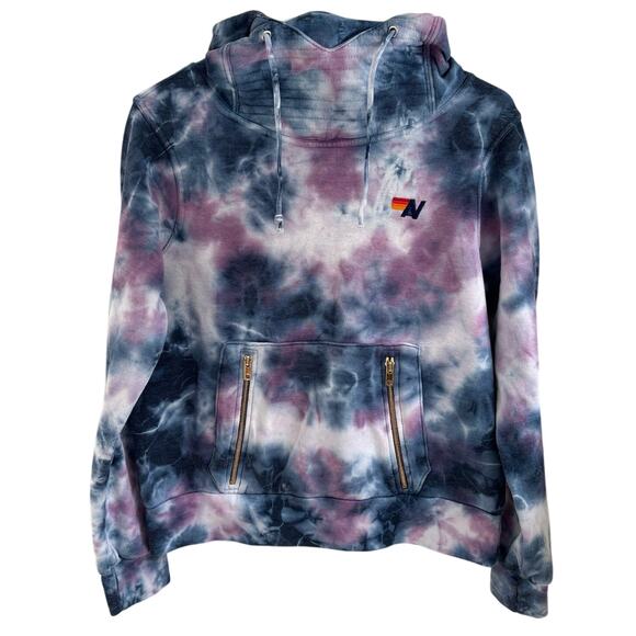 Aviator Nation Tops - Aviator Nation Women's Small Ninja Pullover Hoodie Tie Dye Kangaroo Pocket